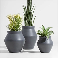 Wabi Slate Fiberstone Planter by Leanne Ford