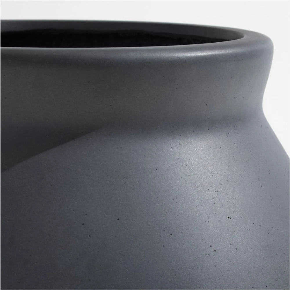Wabi Slate Fiberstone Planter by Leanne Ford