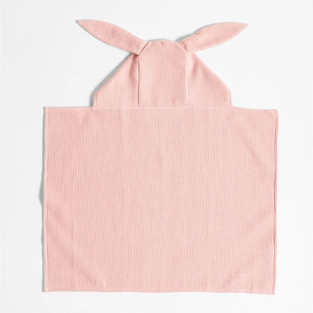 Bunny Organic Waffle Hooded Baby Towel