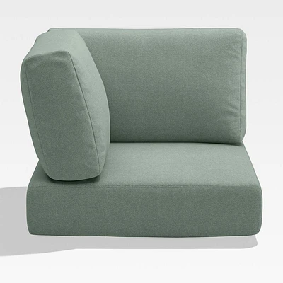 Walker Canvas Spa Blue Sunbrella ® Outdoor Sectional Corner Cushion