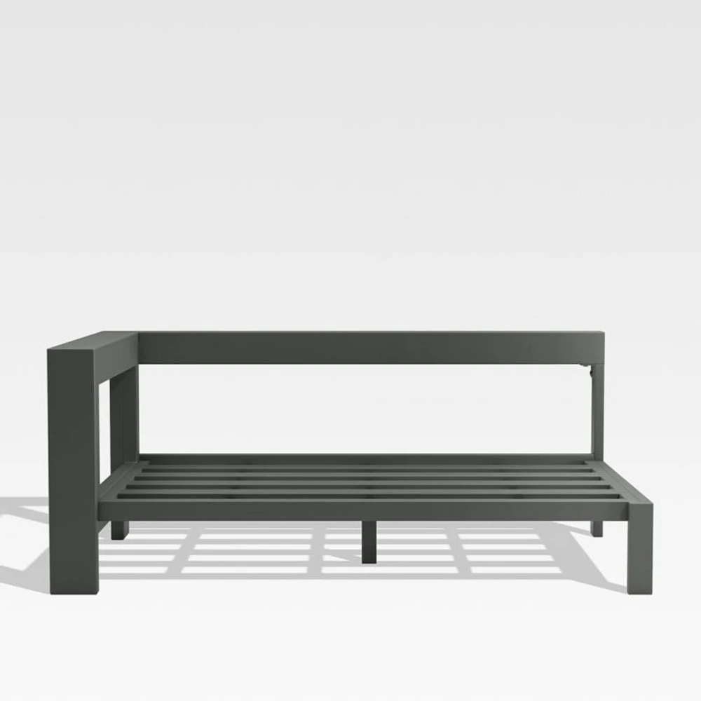Walker Left Arm Metal Outdoor Loveseat Frame