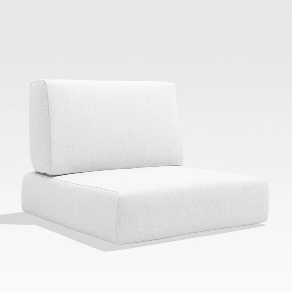 Walker Canvas White Outdoor Lounge/Swivel Chair Cushions