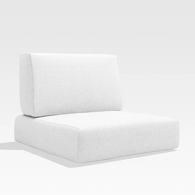 Walker Canvas White Outdoor Lounge/Swivel Chair Cushions