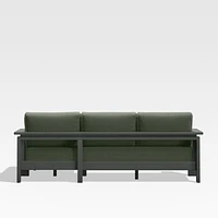Walker 2-Piece Right Arm Chaise Metal Outdoor Sectional with Cast Sage Green Sunbrella ® Cushionsl