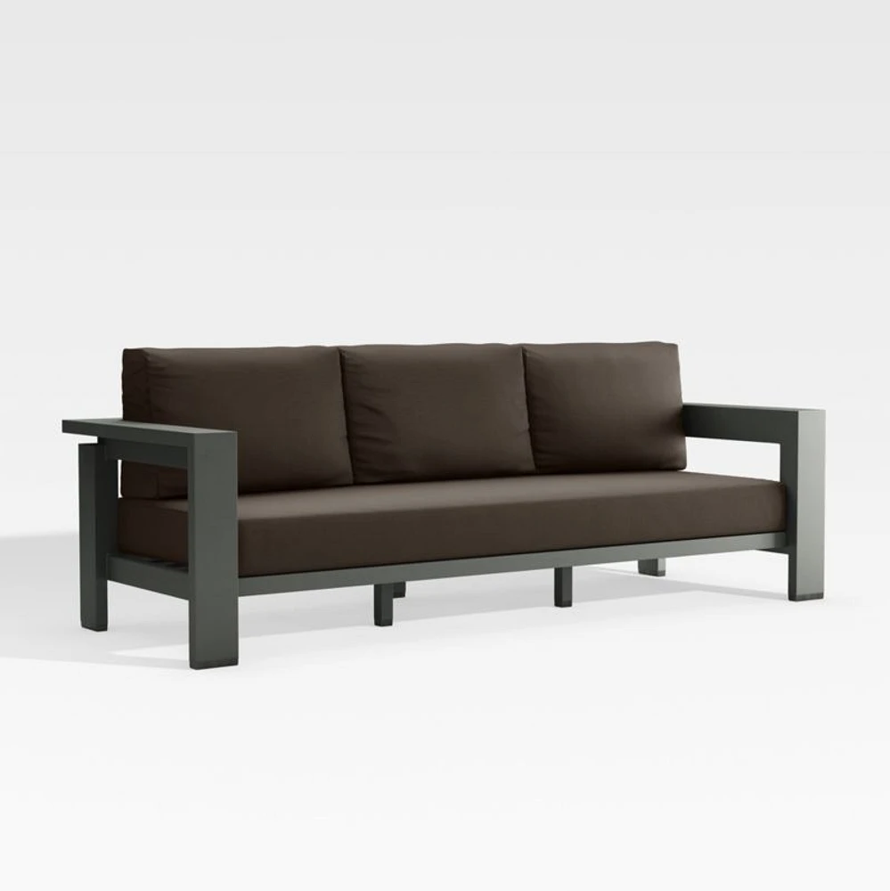 Walker Canvas Java Brown Sunbrella ® Outdoor Sofa Cushion