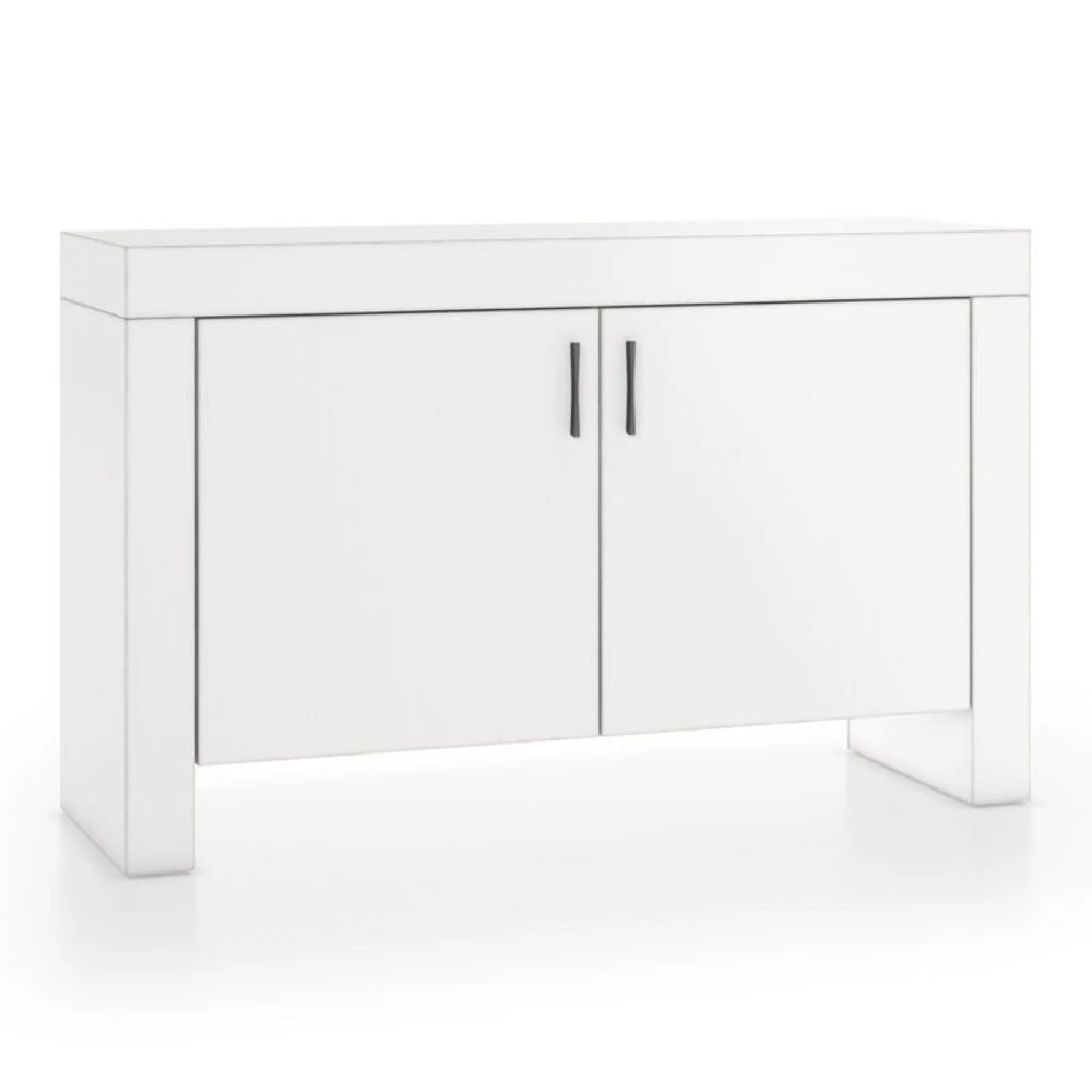 Waterfall White Storage Cabinet