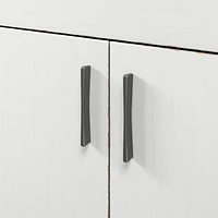 Waterfall White Storage Cabinet