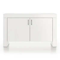Waterfall White Storage Cabinet