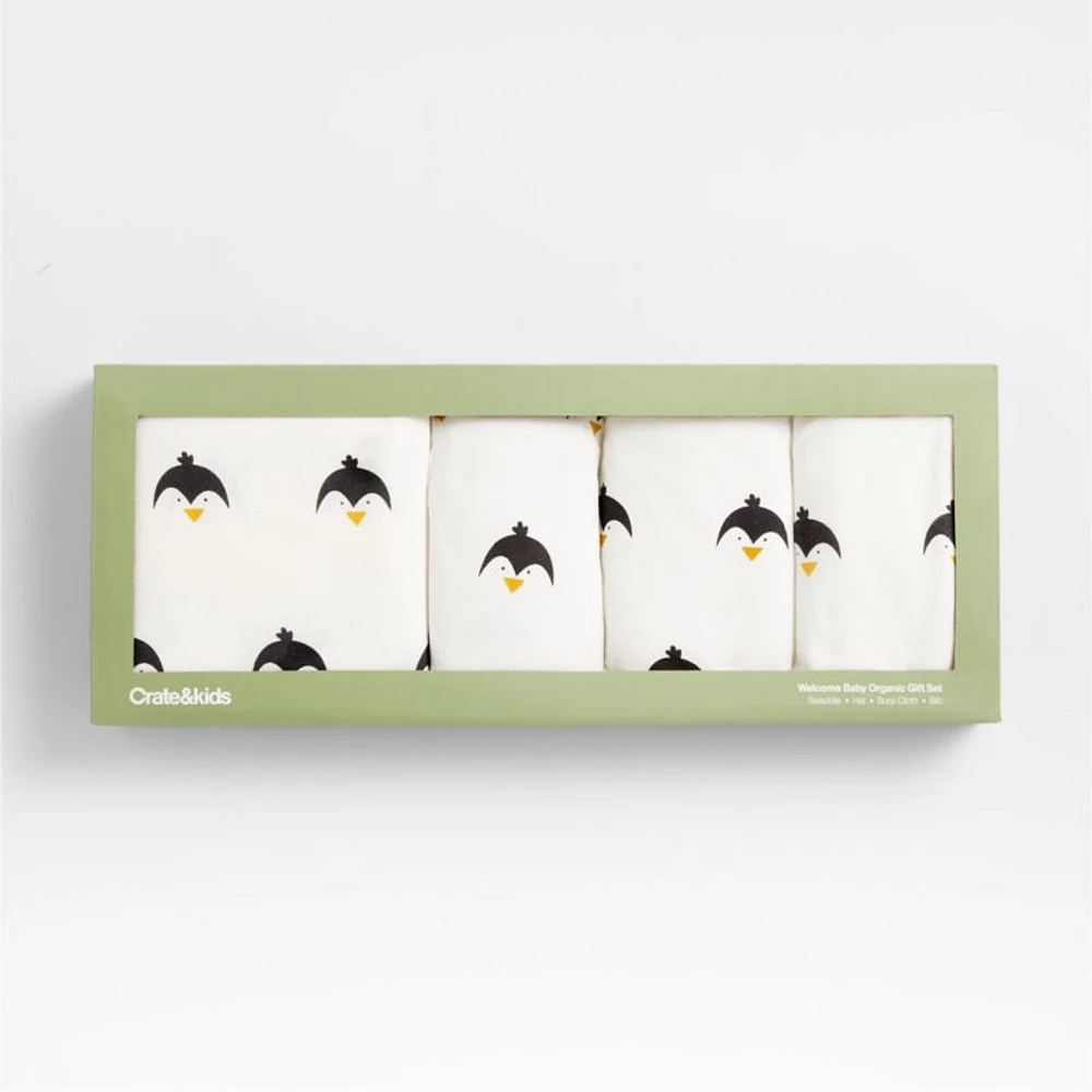 Welcome Penguin Organic Baby Gift Set