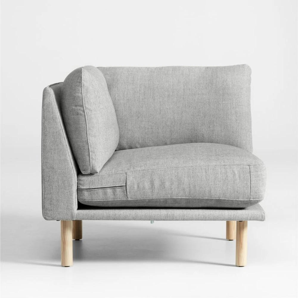 Wells Corner with Natural Leg Finish
