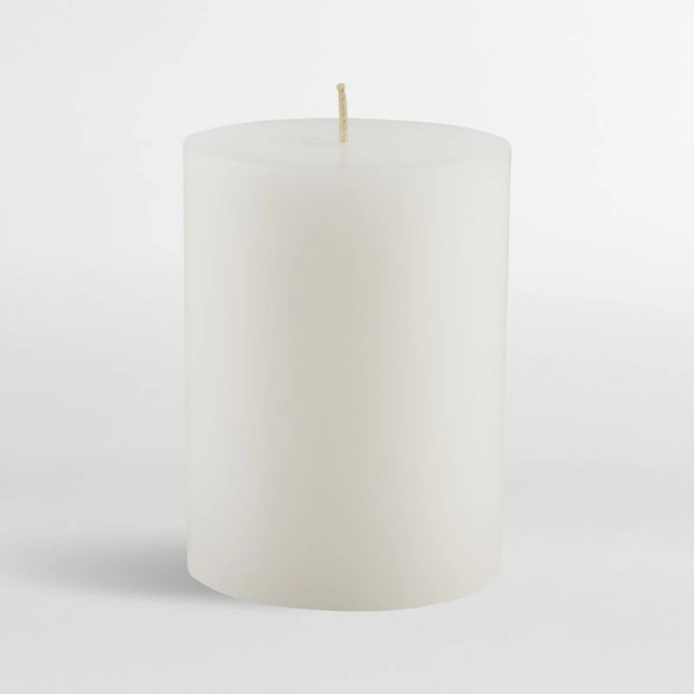 White Pillar Candle 3"x4"