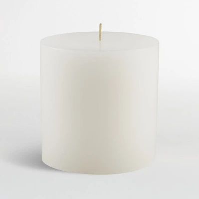 White Pillar Candle 4"x4"