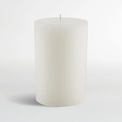 White Pillar Candle 4"x6"