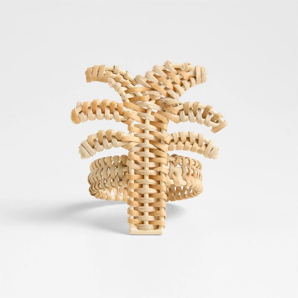 Wicker Palm Tree Napkin Ring