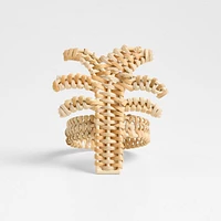 Wicker Palm Tree Napkin Ring