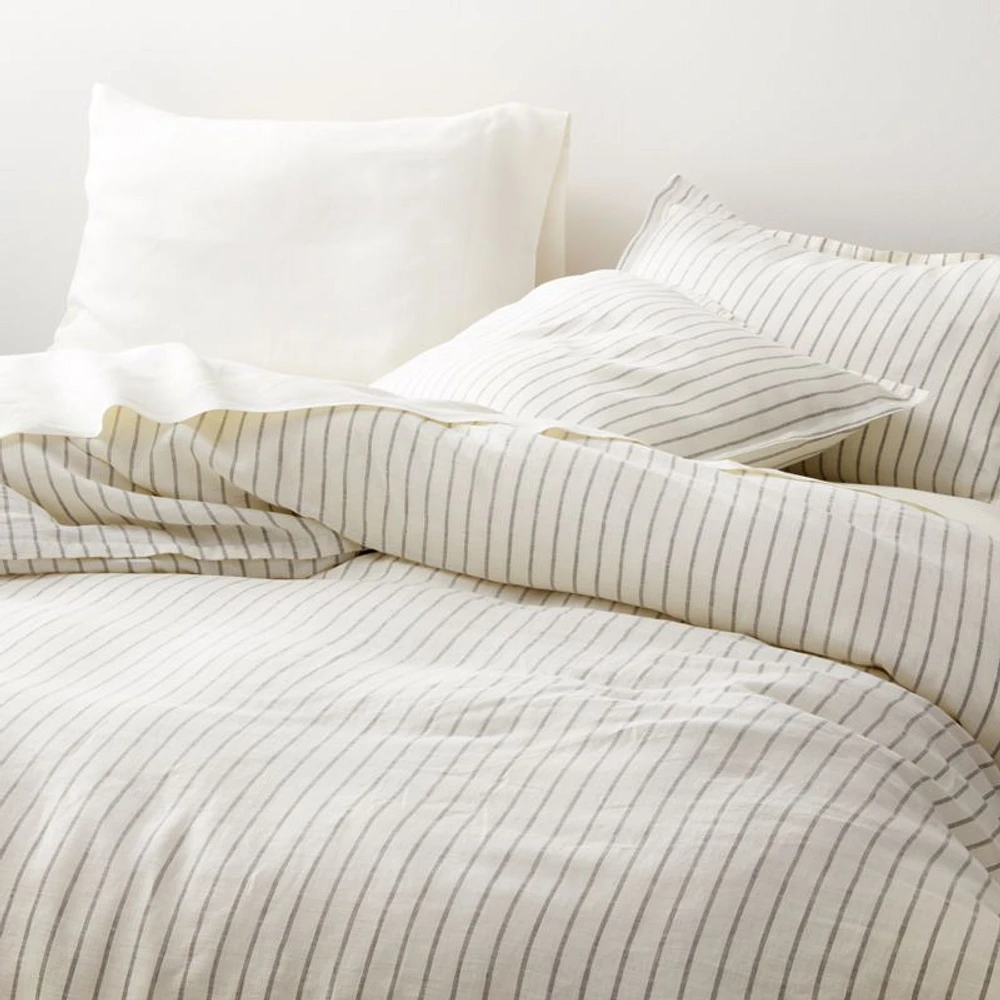Pure Linen Warm White Queen Sheet Set