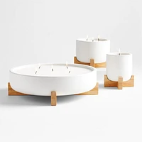 Wilmette -Wick Citronella Candle with Wooden Stand