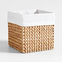 Wonderful Wicker Organic Cotton Shelf Storage Bin Liner