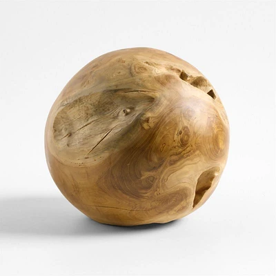 Wooden Decorative Sphere Sculpture