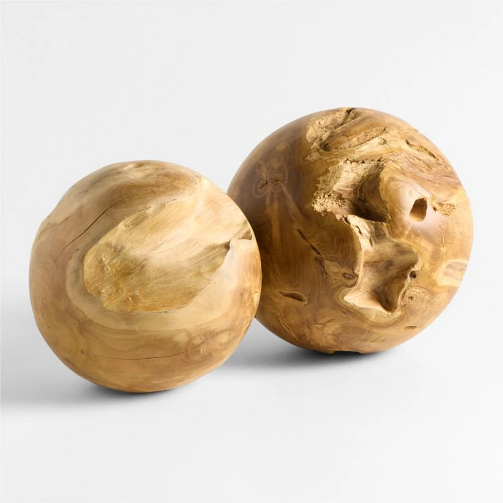 Wooden Decorative Sphere Sculpture