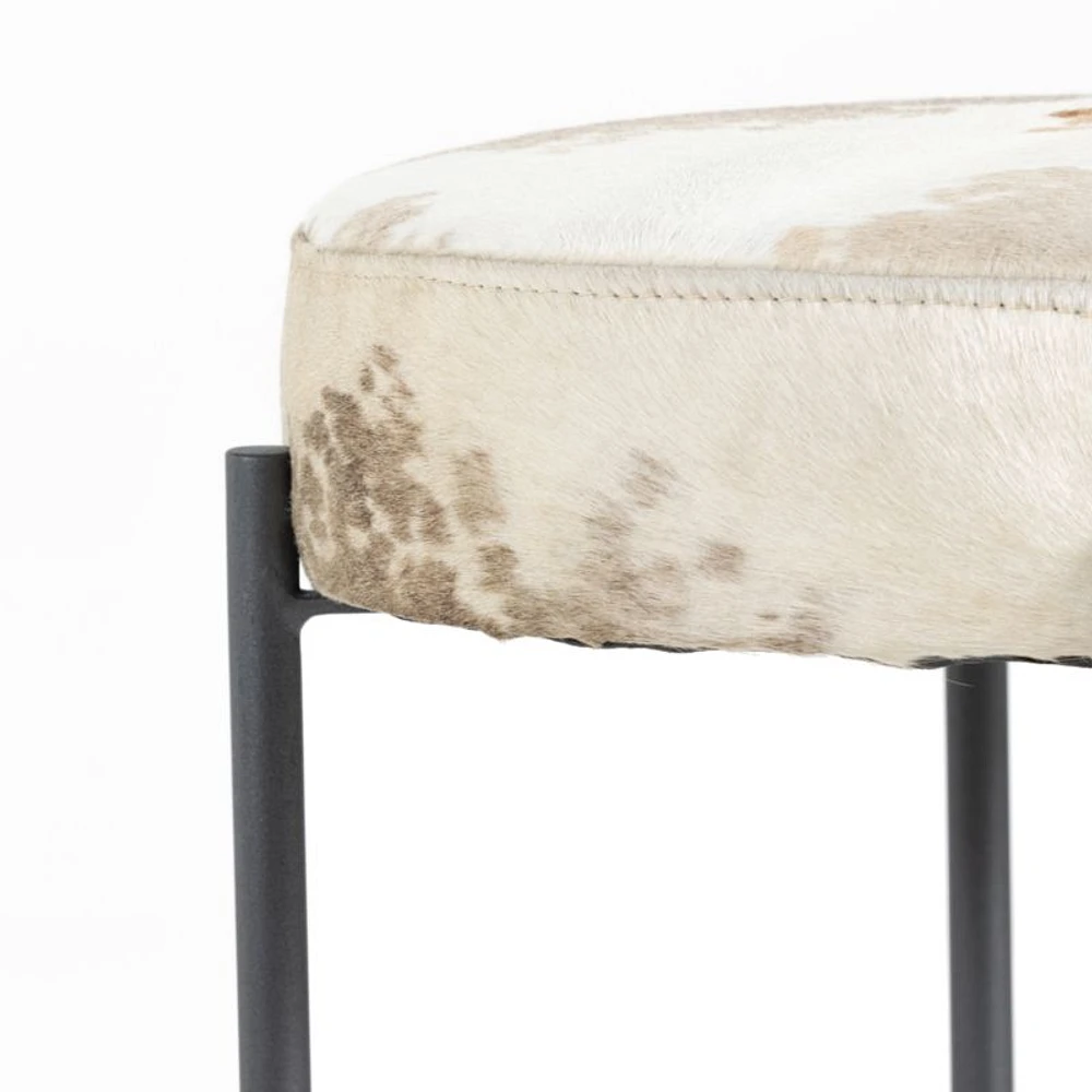 Worth Cowhide Bar Stool