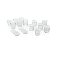 Small 14 oz. Working Glass with Lid, Set of 12