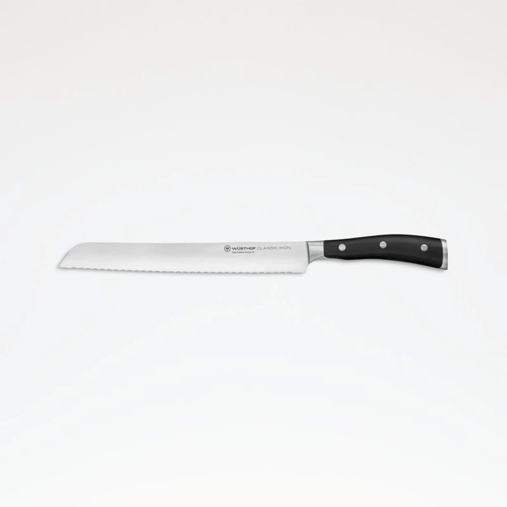 Wusthof ® Classic Ikon Black 9" Double Serrated Bread Knife