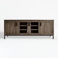 Wyatt 72" Brown Wood Storage Media Console
