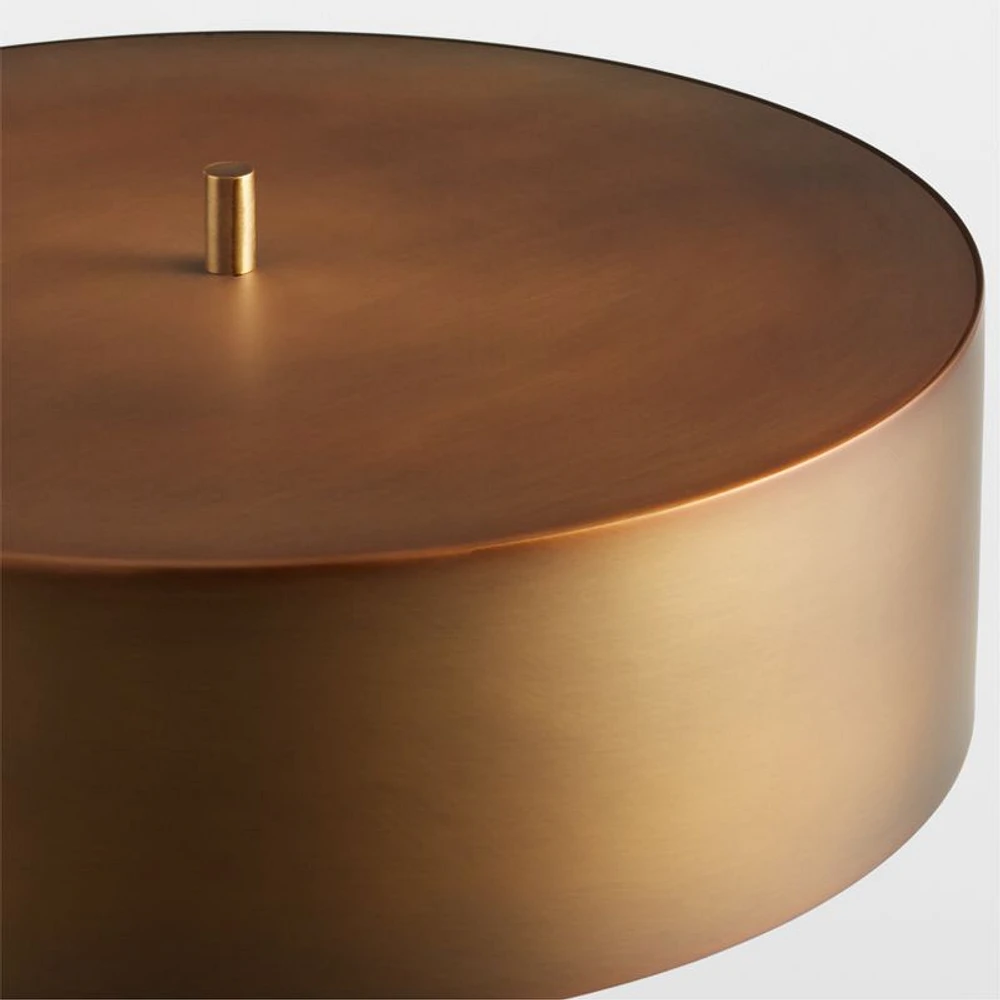 Zain Brushed Brass Metal Adjustable Floor Lamp 65"