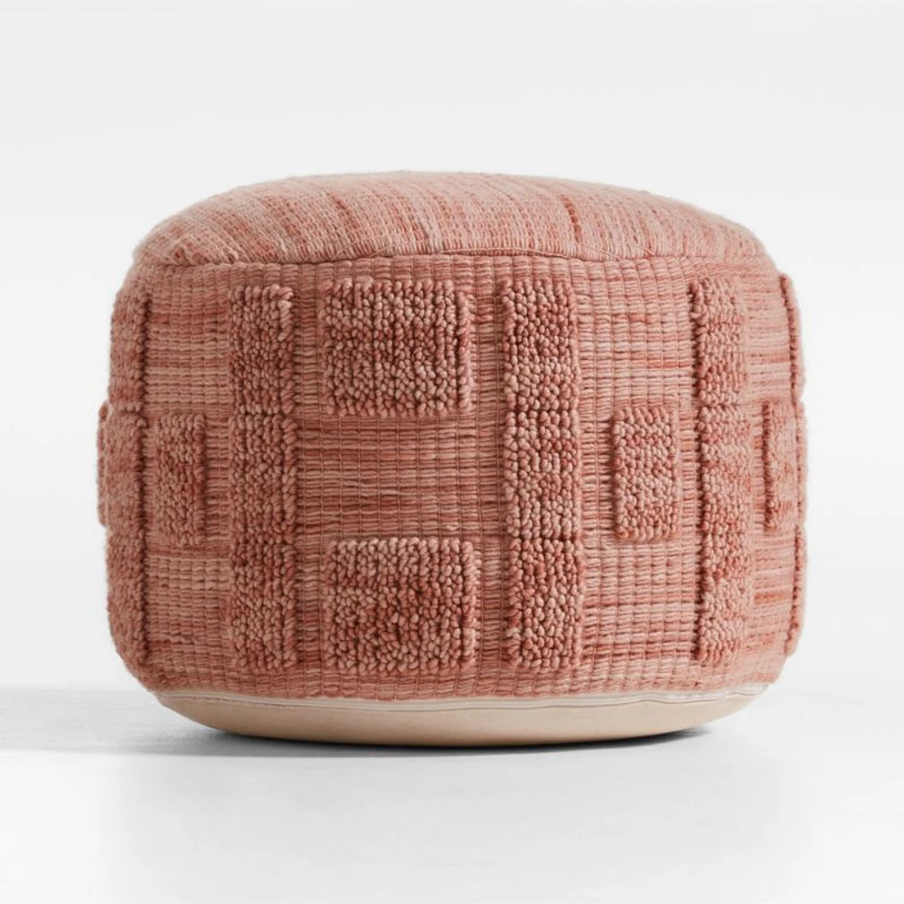 Zio Terracotta Pink Kids Pouf