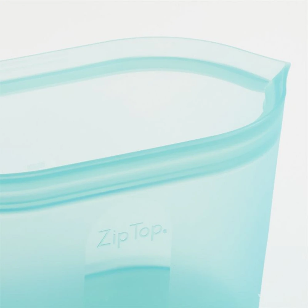 ZipTop Teal Reusable Silicone Bags Set