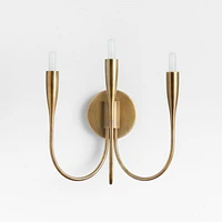 Iiona Brass Candelabra Wall Sconce Light