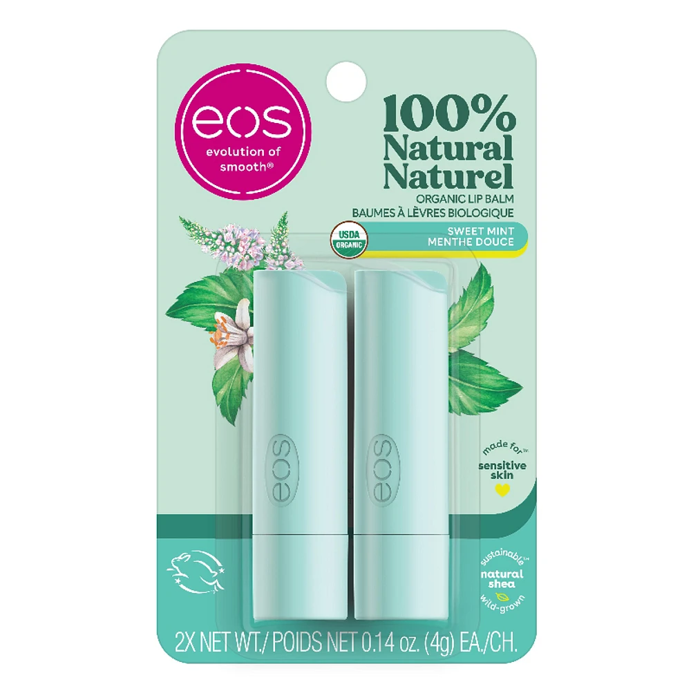 eos Lip Balm - Sweet Mint - 2 x 4g