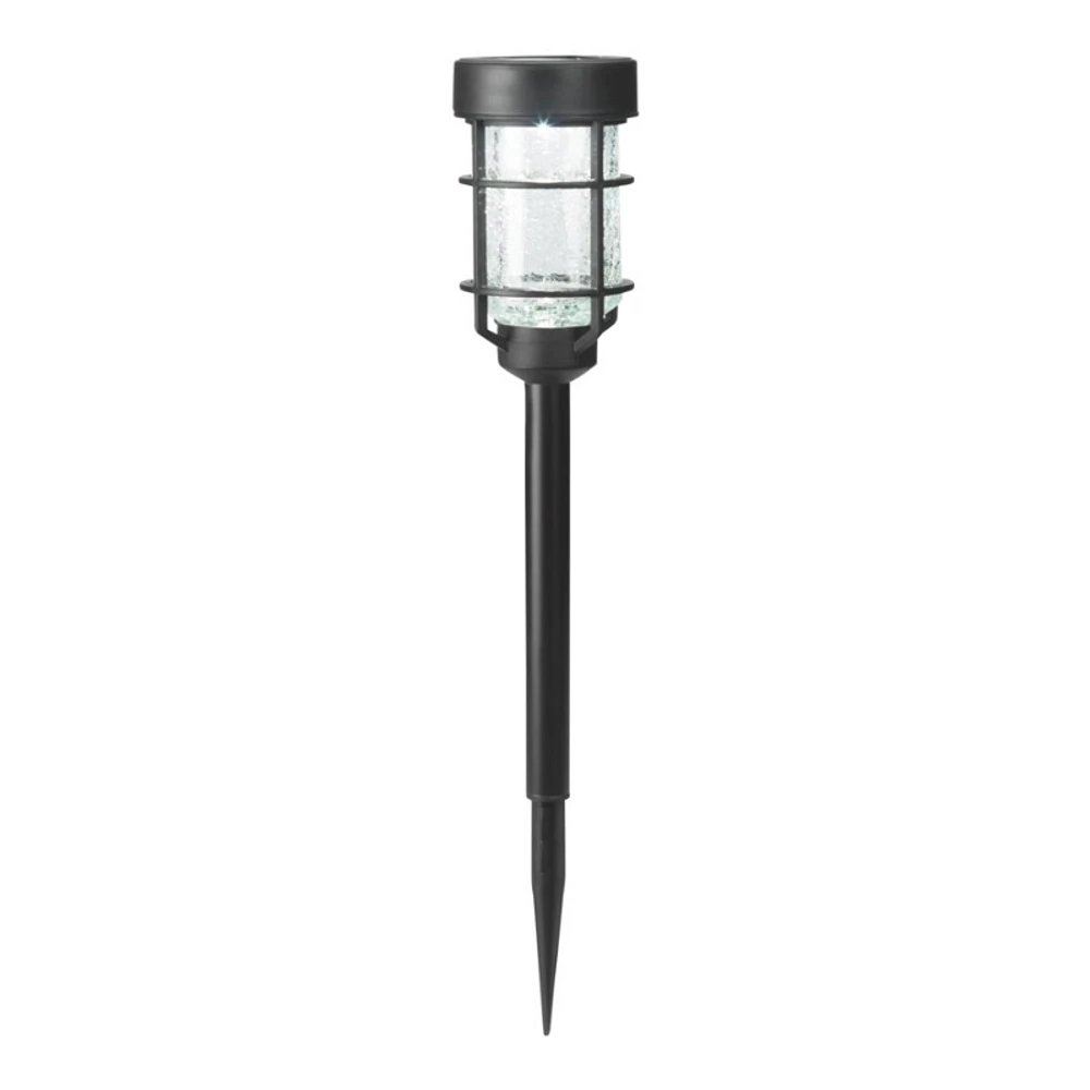 Moonrays Solar Waffle Glass Lens Stake Light - 37X8.7X8.7cm