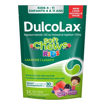 Dulcolax Soft Chews Kids Laxatives - Wild Berries - 15s
