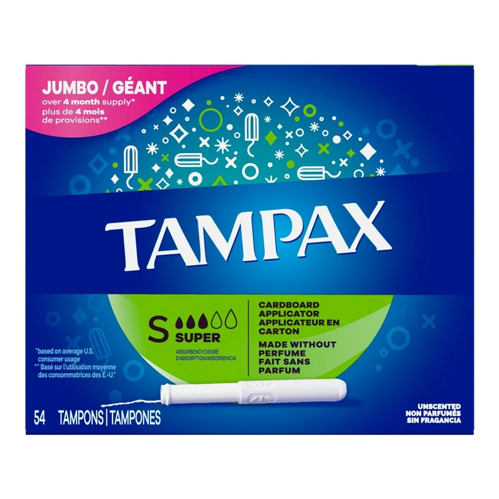 TAMPAX SUPER TAMPONS