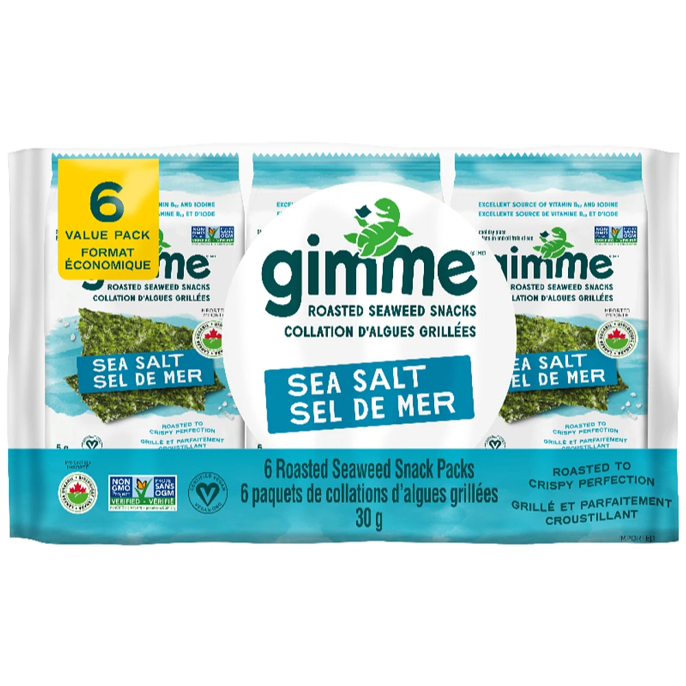 Gimme Organic Seaweed Sea Salt - 6X5g