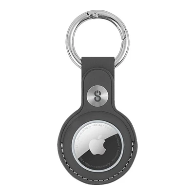 LOGiiX Leather Tag for Apple AirTag - Black