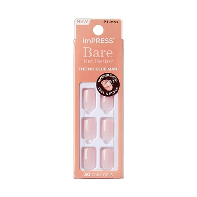 ImPRESS Bare but Better Color False Nails Kit - Medium - Coffin - Flare - 30's