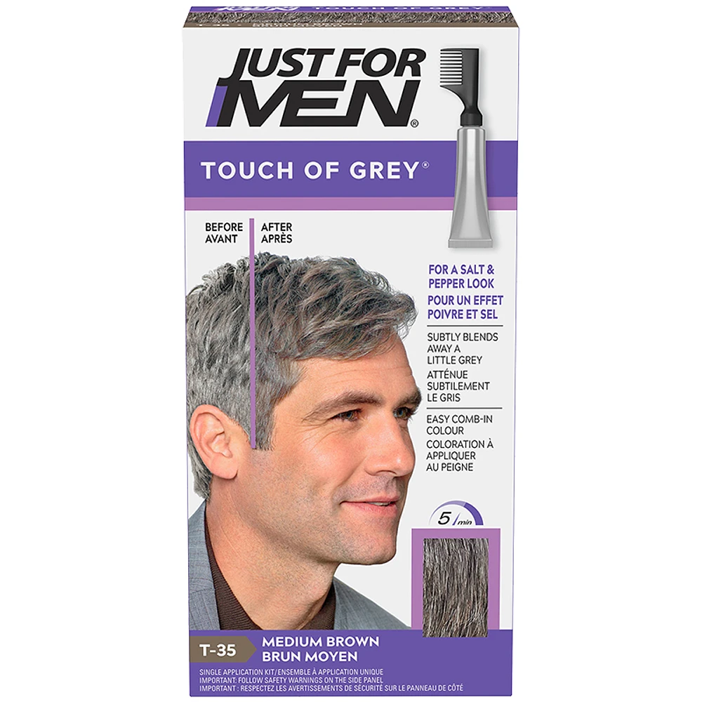 Just for Men Touch of Grey for a Salt and Pepper Look - Black