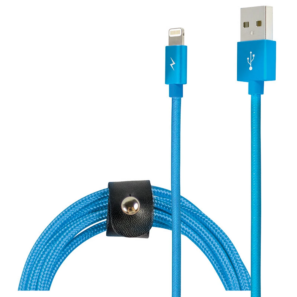 Logiix Piston Connect 360 Woven Lightning Cable - Black - LGX12393