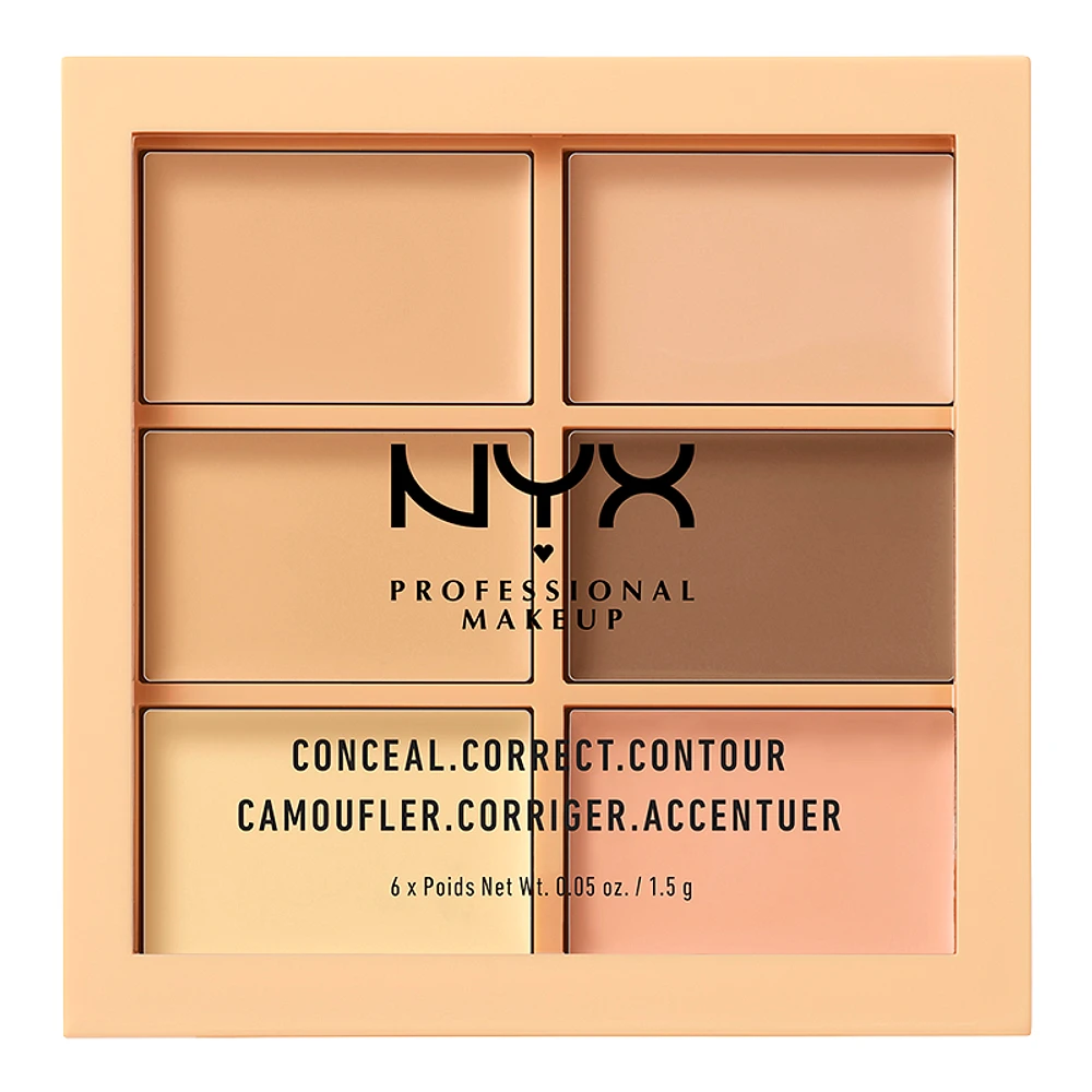 NYX Professional Makeup Conceal, Correct, Contour Palette