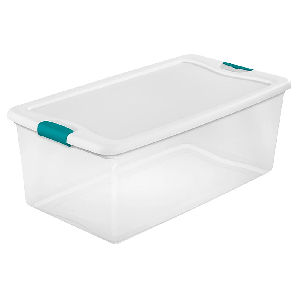 Sterlite Latch Tote Box - Clear - 30L