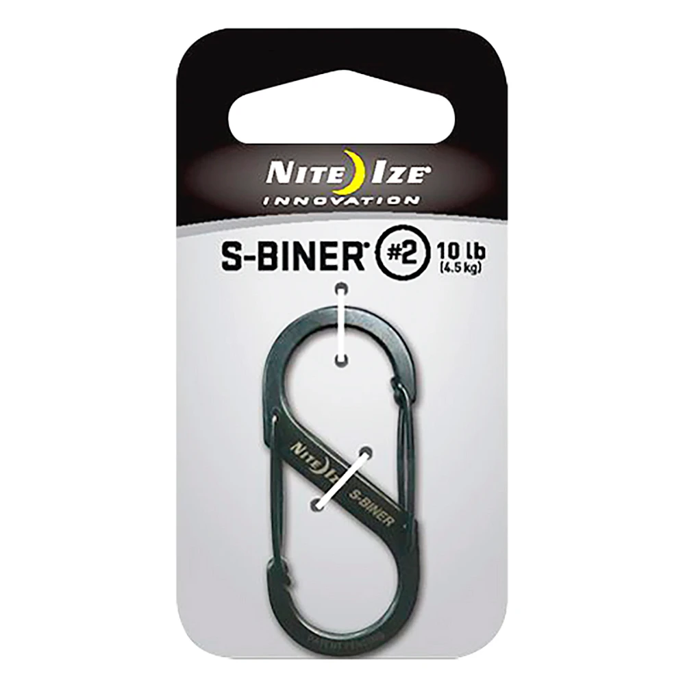 Nite Ize S-Biner Dual Carabiner #2 - Black - SB2-03-01