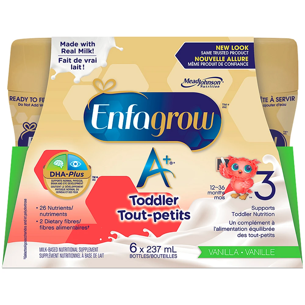 Enfagrow Toddler A+ Ready to Feed - Vanilla - 6 x 237ml