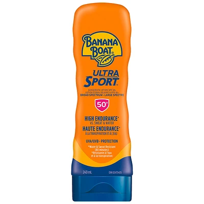 Banana Boat Ultra Sport Sunscreen Lotion - SPF 50+ - 240ml