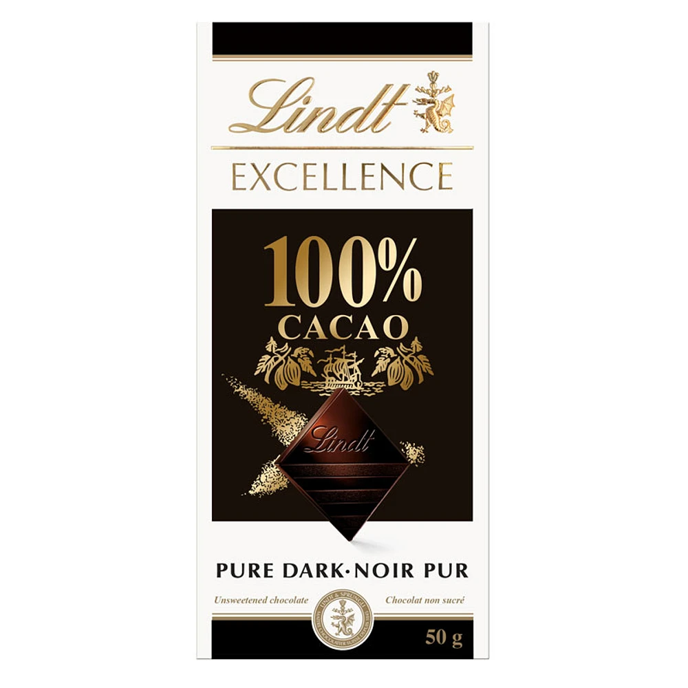 Lindt Excellence - 100% Cacao - 50g