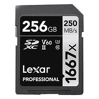 Lexar Professional 1667x SD Card - 256GB - LSD256CBNA1667