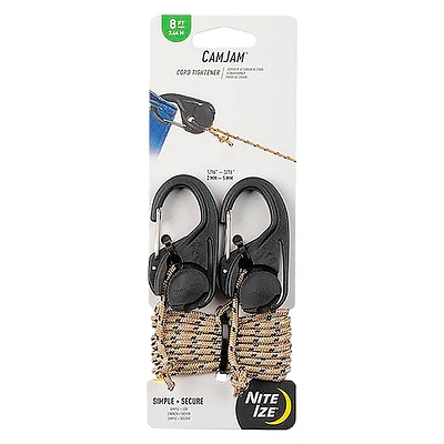 NITE IZE CAMJAM HOOK AND COR NCJ-25-2R3 in Black