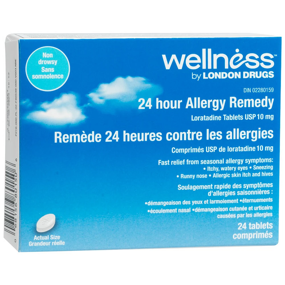 Wellness by London Drugs 24 Hour Allergy Remedy - 24s Caplets